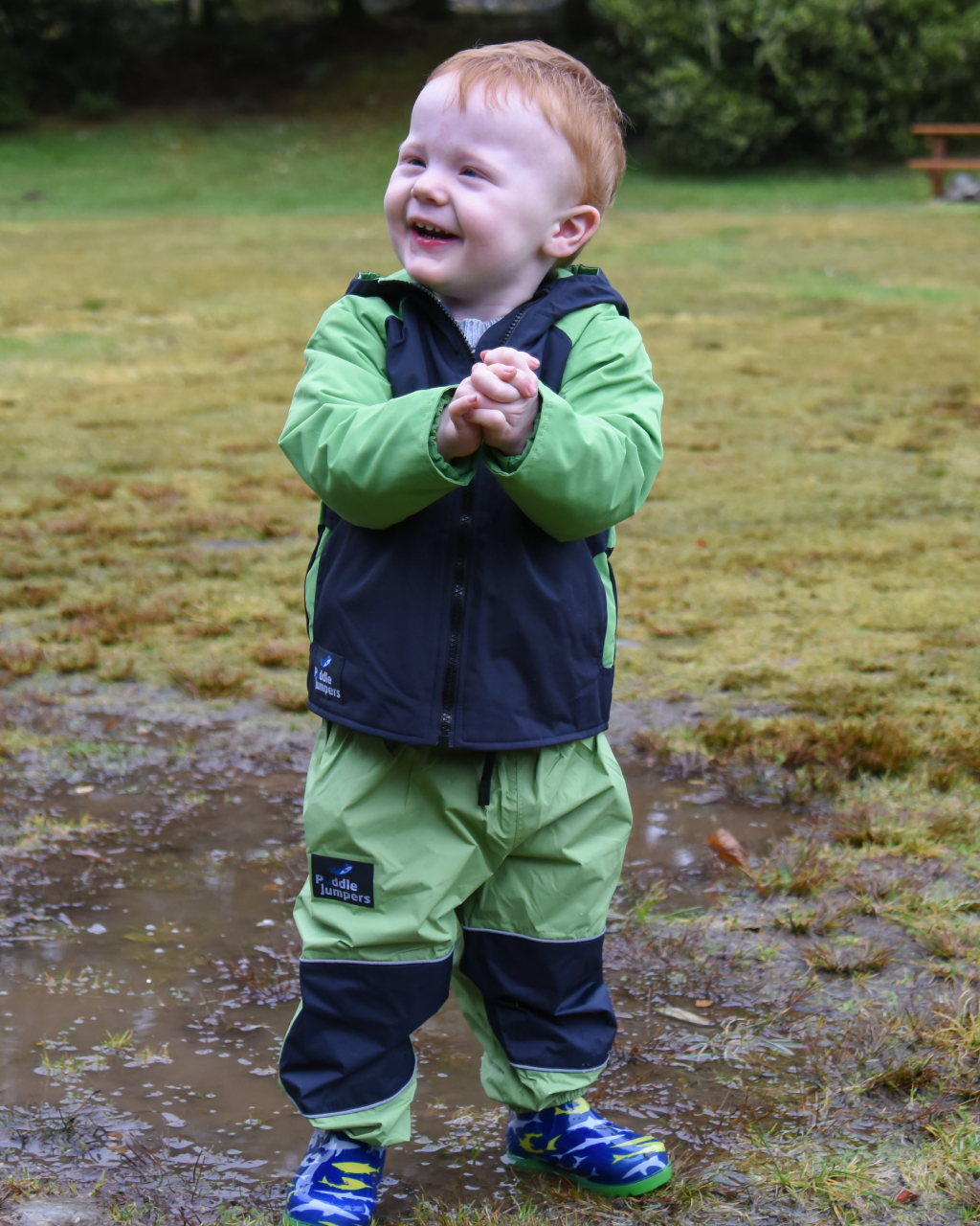 Microfleece Lined Jacket v2 – Avocado/Navy