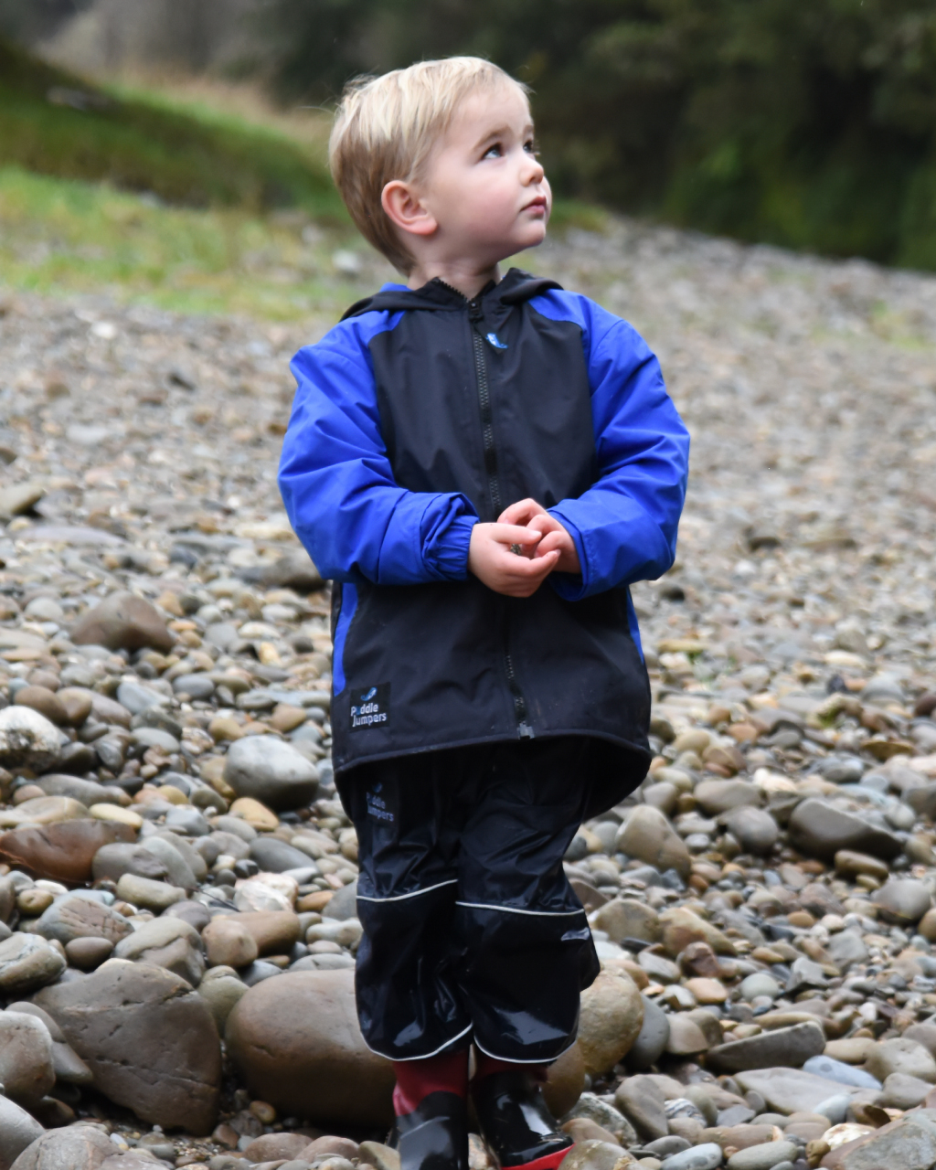 Microfleece Lined Jacket v2 - Royal/Navy - Kids Outdoor Clothing NZ ...