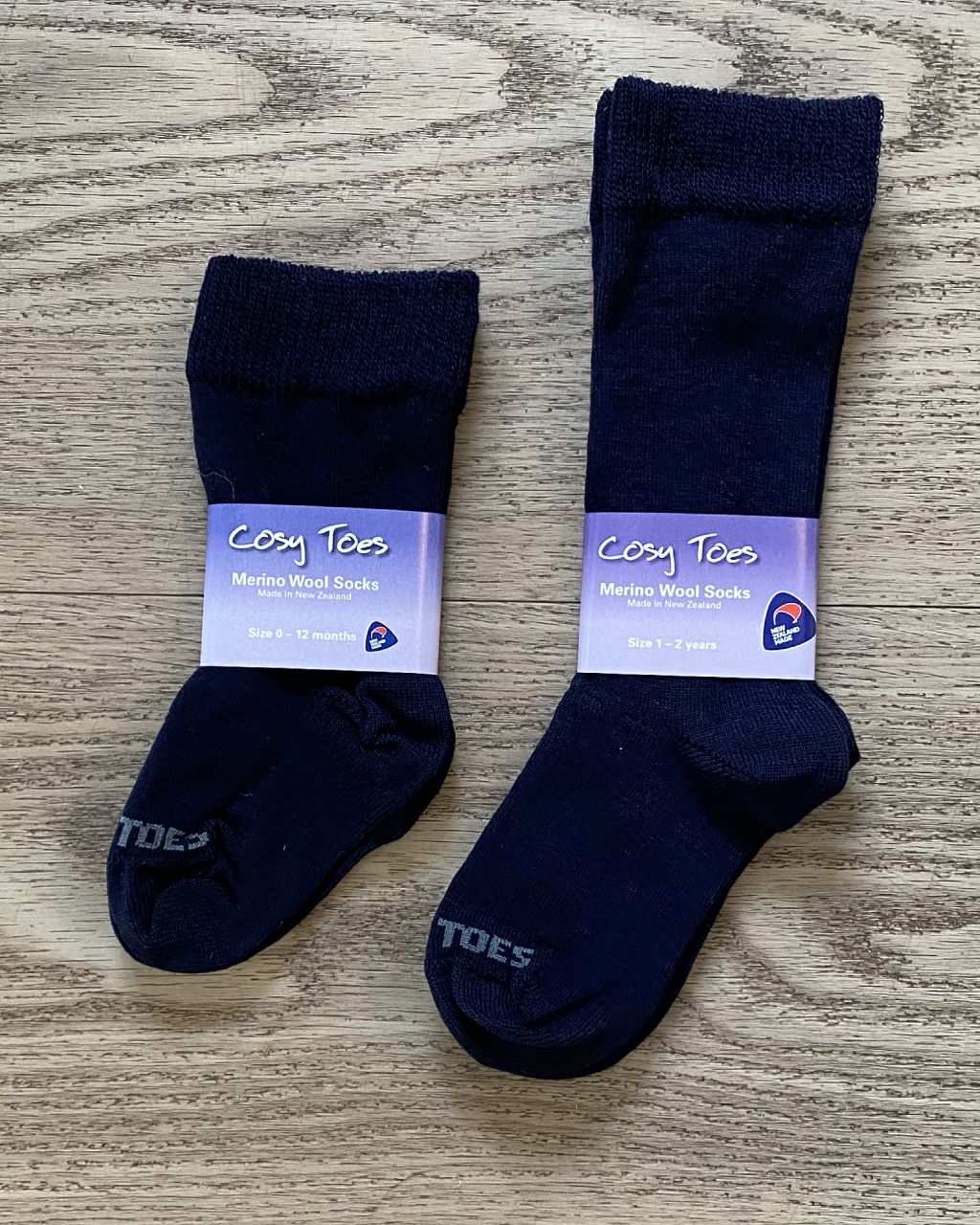 Baby Merino Socks – Navy Long