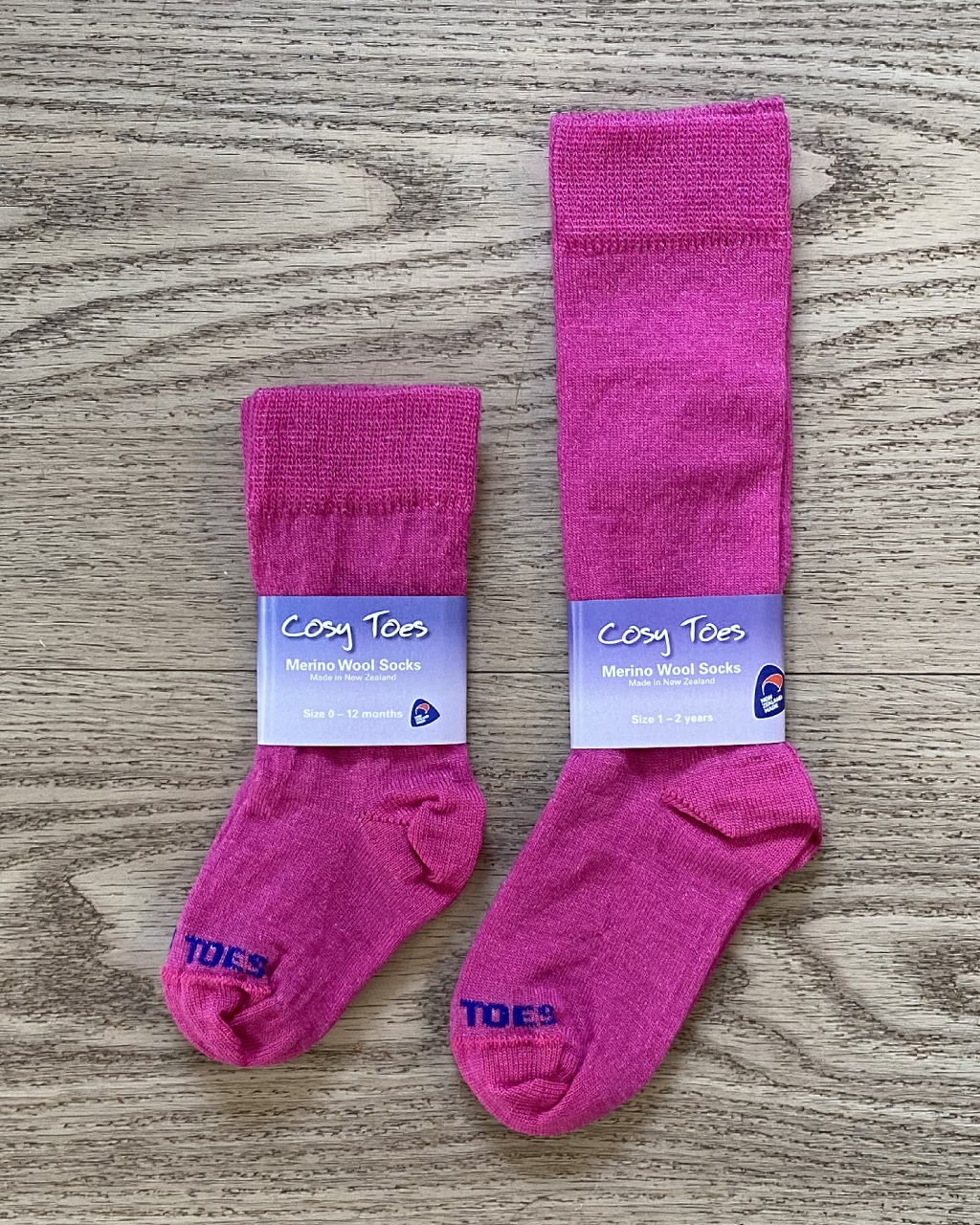 Baby Merino Socks – Pink Long